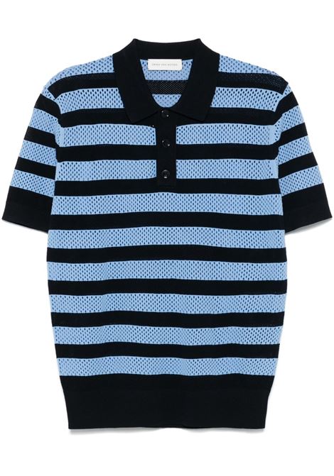 Polo a righe mercy in blu Dries van noten - uomo